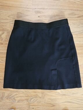 Wolford Black Fitted Mini Skirt with Subtle Paneling